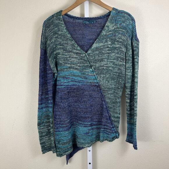 Prana Vignette Sweater Womens S Small Asymmetric Crochet Lagenlook Lagom Boho - Picture 2 of 6